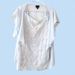 Mossimo White Cream Top